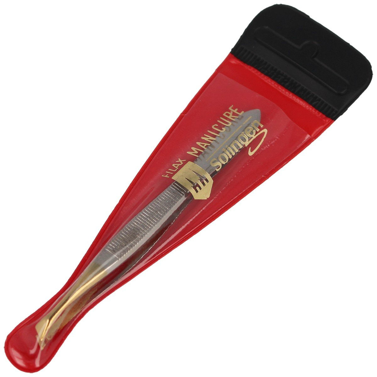 Filax Solingen Slant / Slant Tweezer, Gilded 95mm (207G SL 3 3/4)