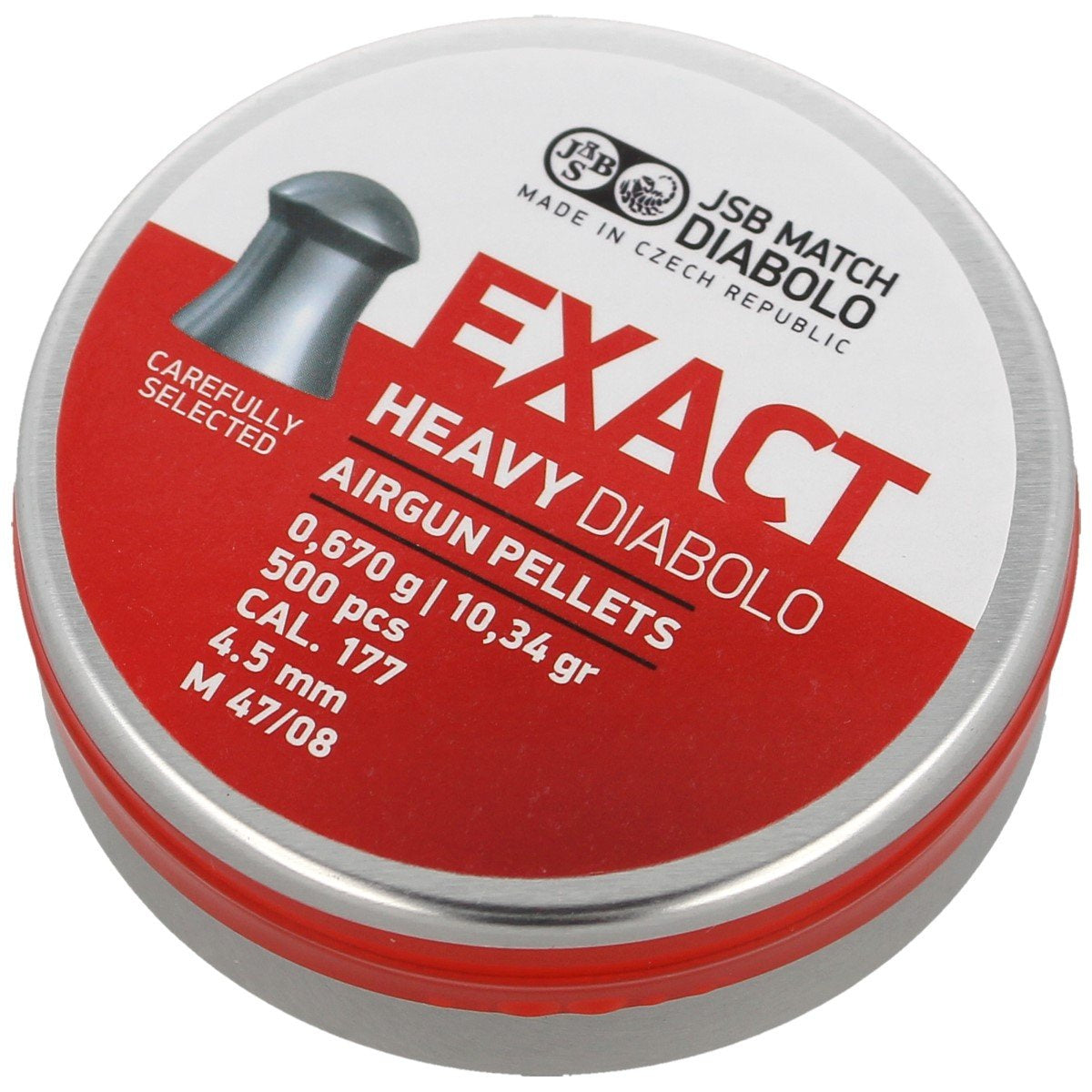 JSB Diabolo Exact Heavy 4.52 mm pellets, 500 pcs (546267-500)