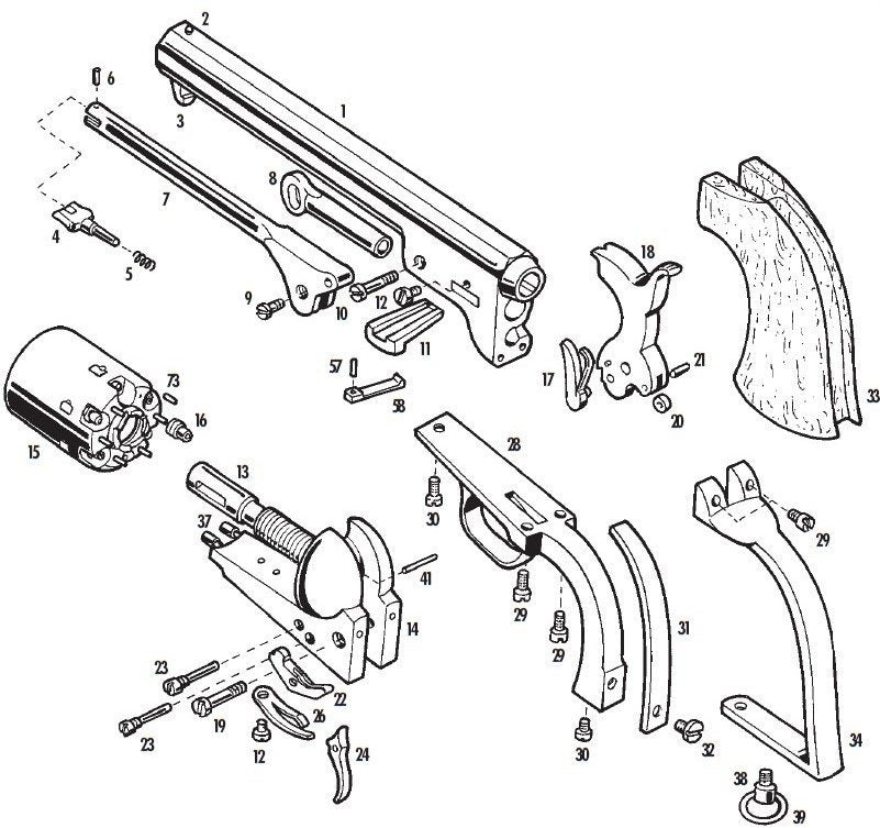 Pietta Revolver 1851 Colt Navy Yank Steel .44 (YAN44)