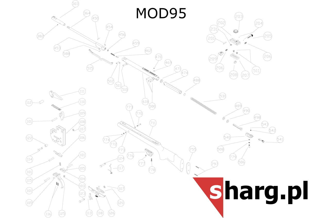 Sprężyna bezpiecznika spustu Hatsan MOD 55-155 (118)