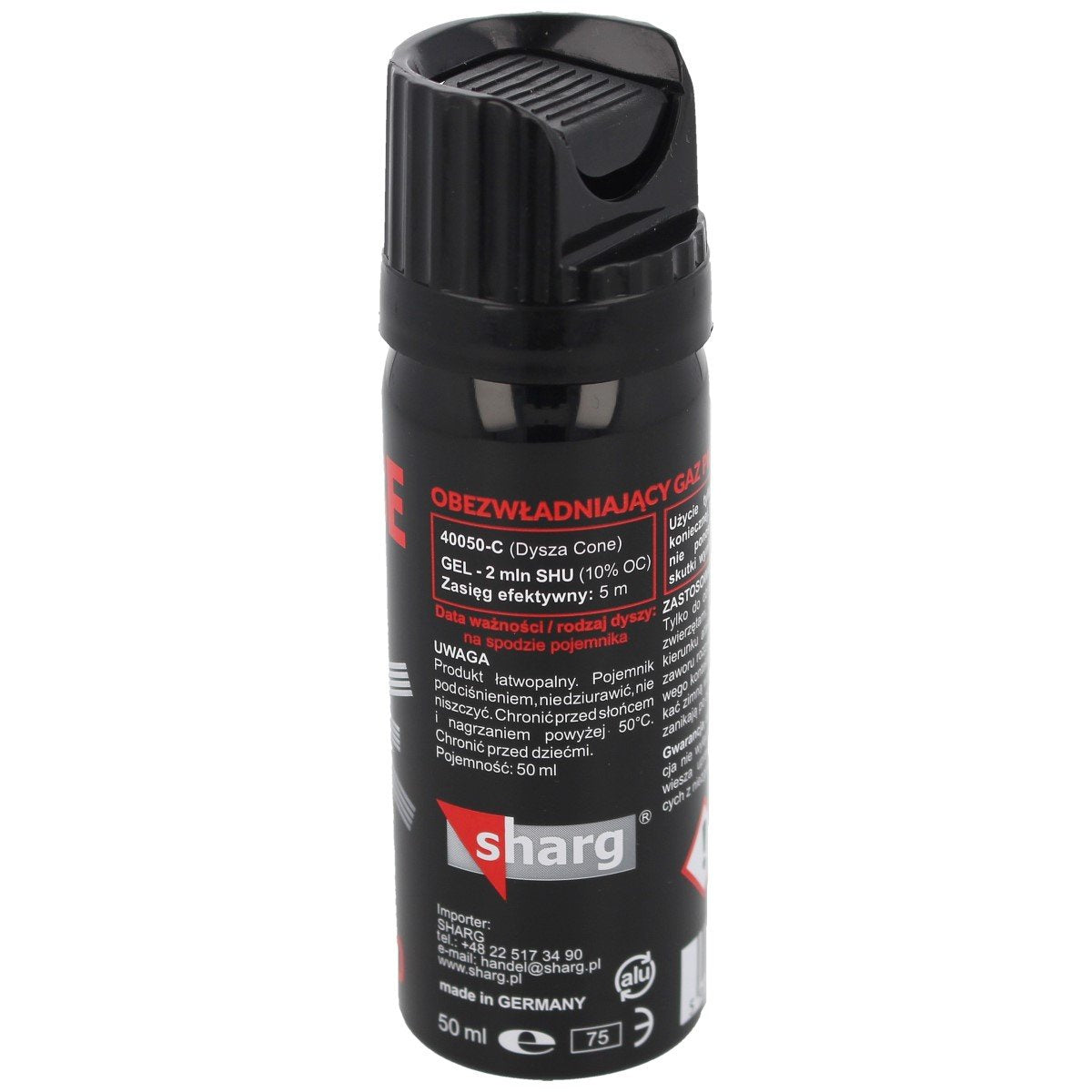 Sharg Defence Nato Gel Pepper Spray 2mln SHU, 50ml Cone (40050-C)