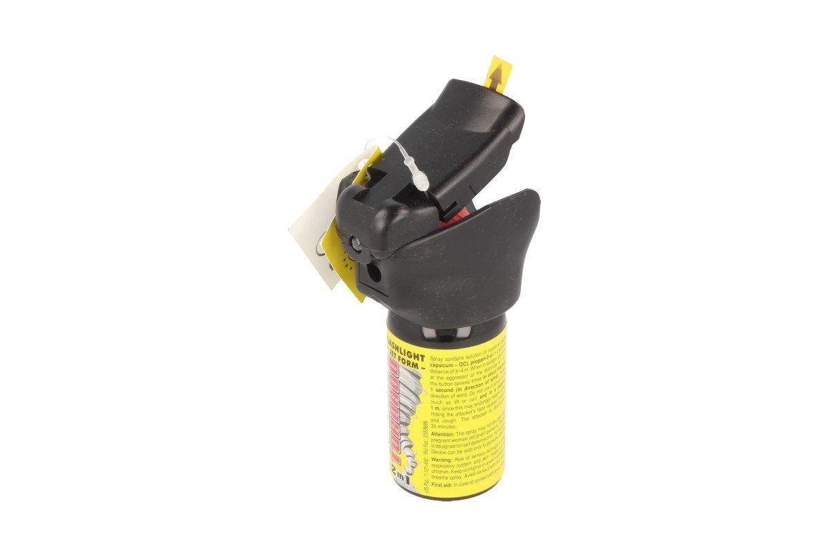 ESP Police Tornado Pepper Spray Flashlight 15% OC, 40 ml, Jet (SFL-01-40)