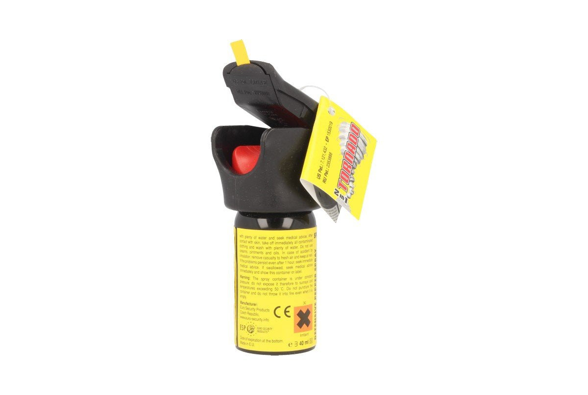 ESP Police Tornado Pepper Spray Flashlight 15% OC, 40 ml, Jet (SFL-01-40)