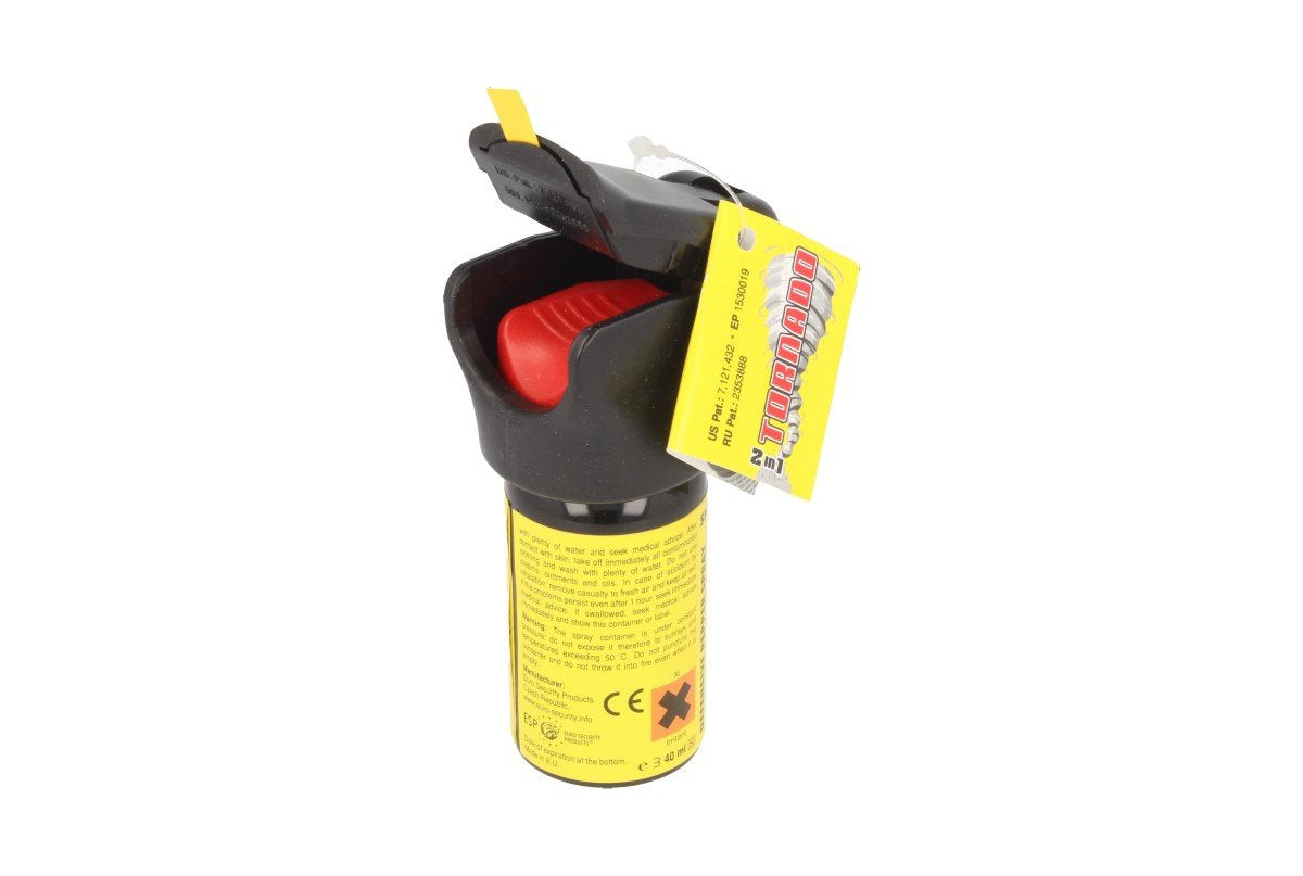 ESP Police Tornado Pepper Spray Flashlight 15% OC, 40 ml, Jet (SFL-01-40)