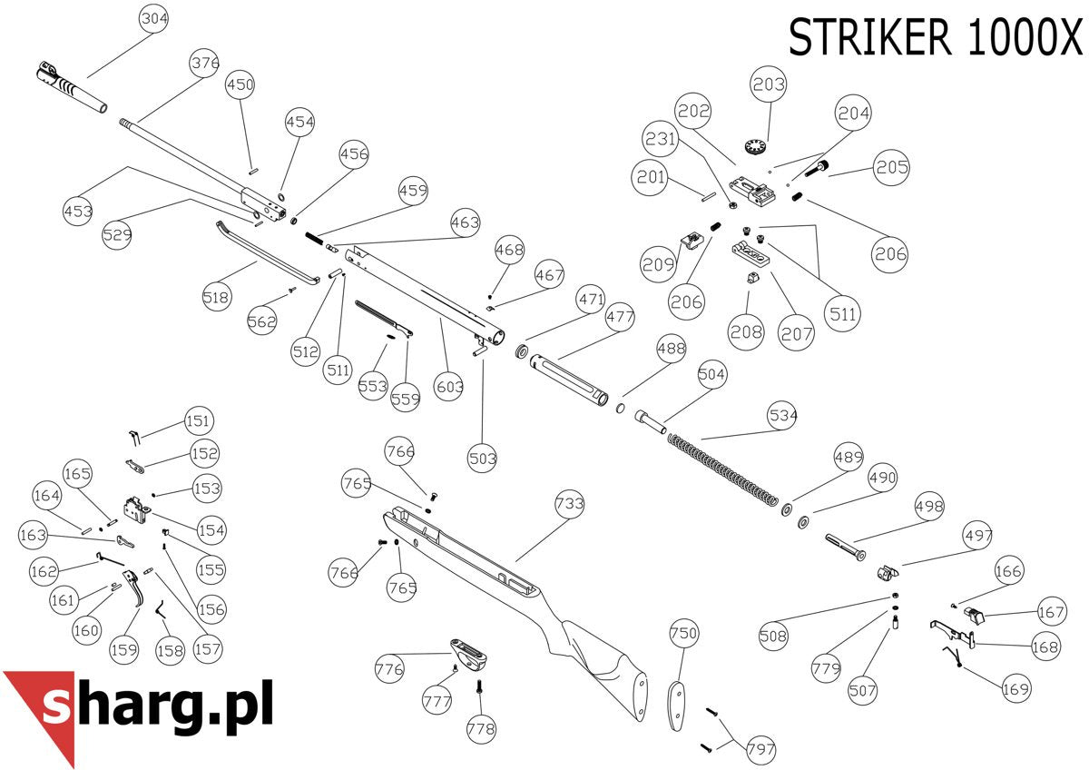 Muszka Tru-Glo do wiatrówki Hatsan STRIKER: AR, 1000, EDGE (304)