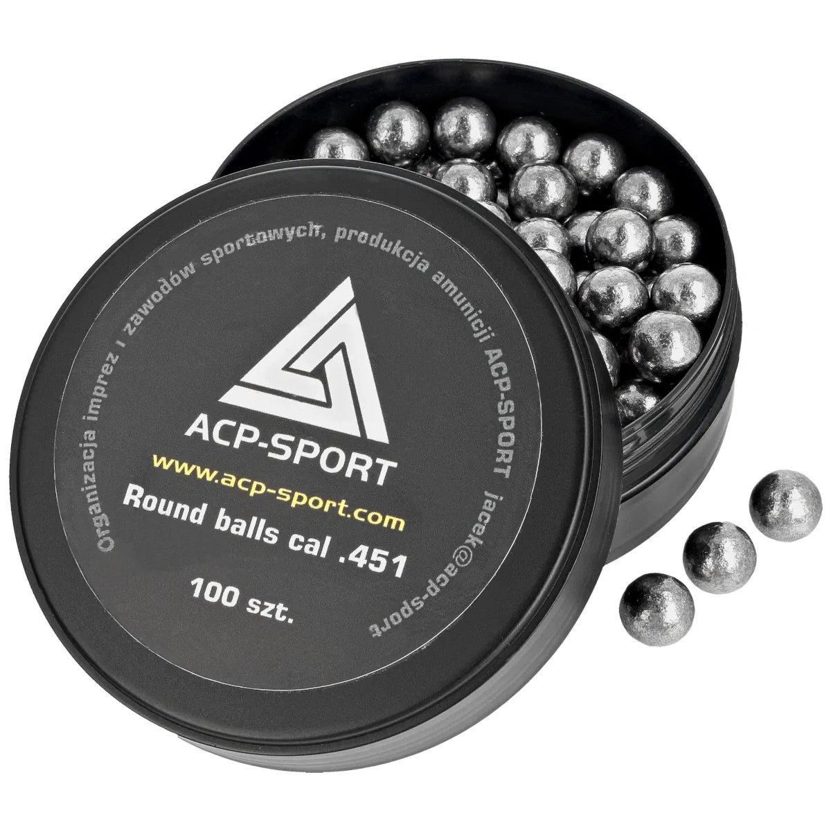 Kule ołowiane ACP-Sport kal .451, 100szt (JW451)