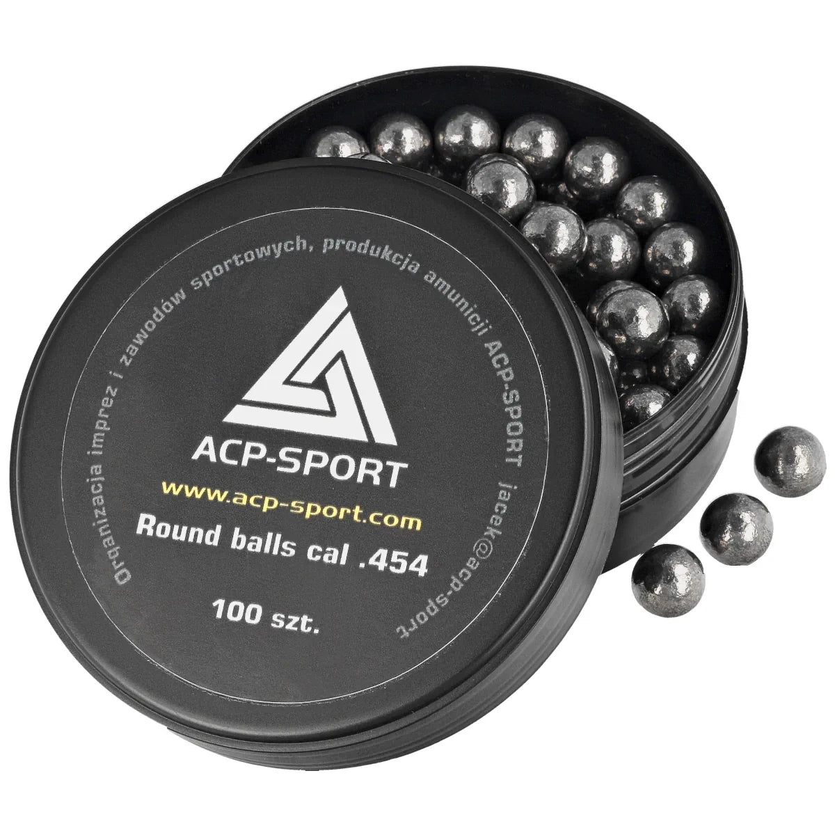 Kule ołowiane ACP-Sport kal .454, 100szt (JW454)