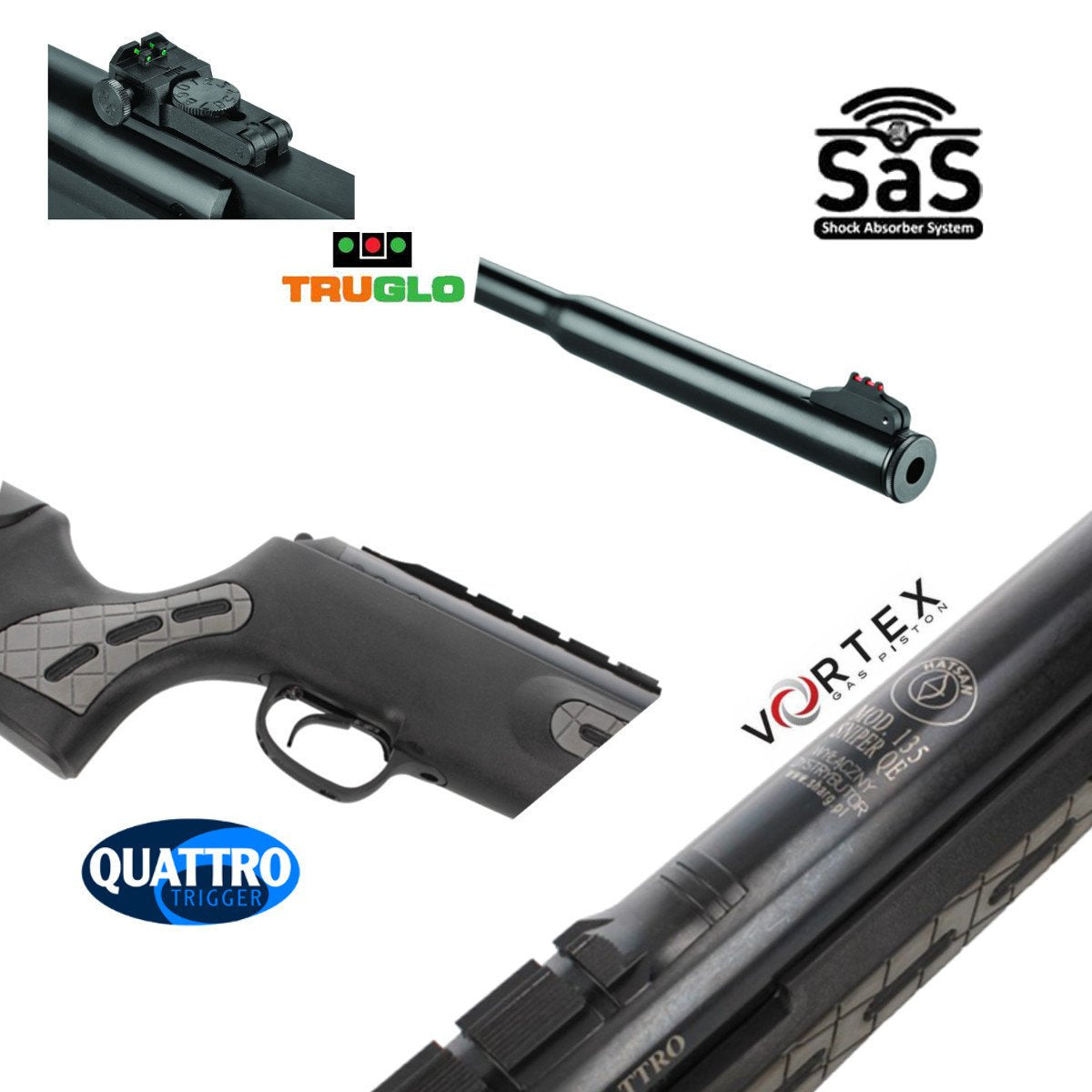 Wiatrówka Hatsan 135 QE Sniper Vortex 4.5 mm