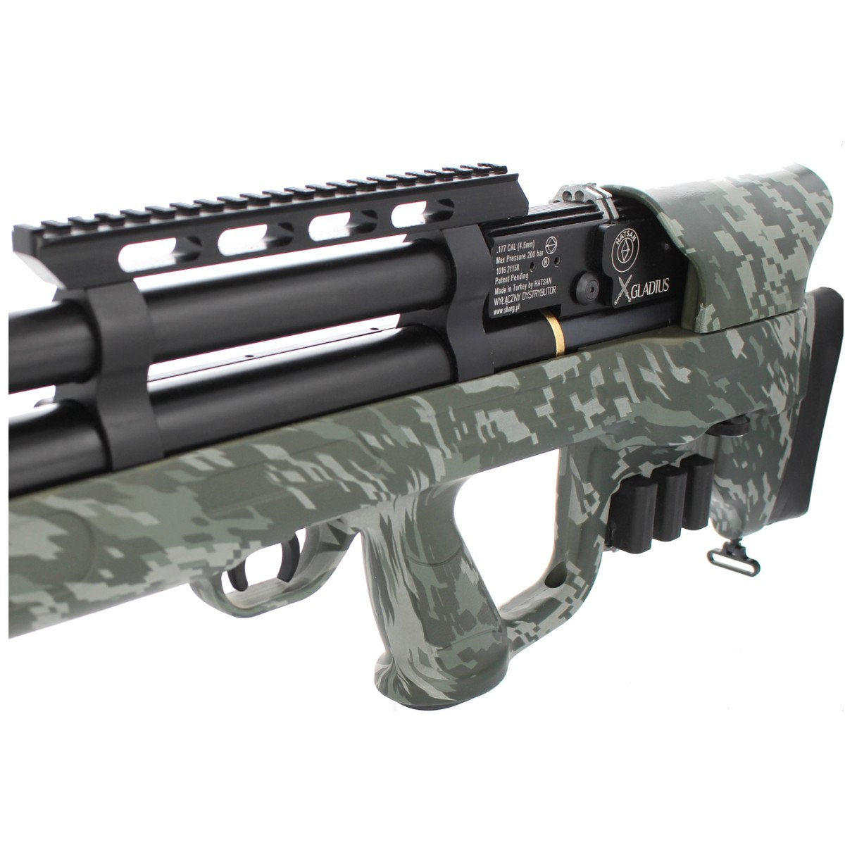 Wiatrówka PCP Hatsan Gladius M2 Camo 4.5 mm
