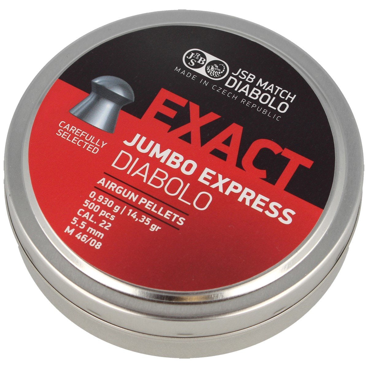 JSB Exact Jumbo Express 5.52 mm pellets, 500 pcs (546277-500)