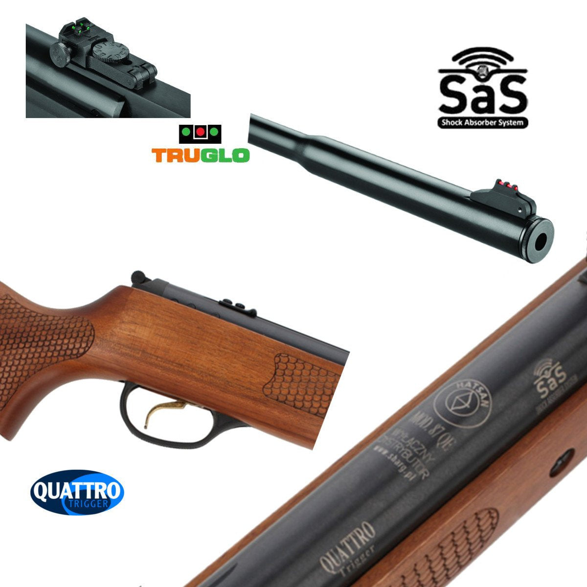 Wiatrówka Hatsan 87W QE 4.5 mm