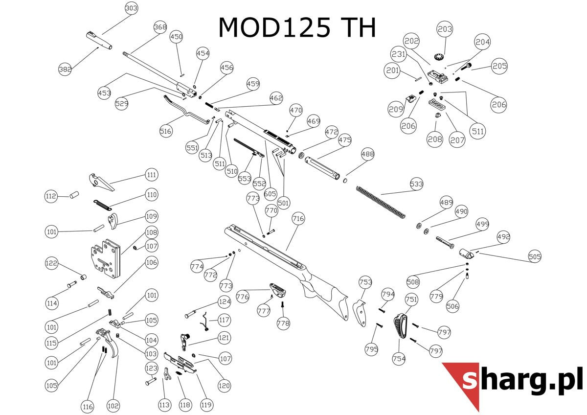 Barrel washer for broken Hatsan airguns (454)