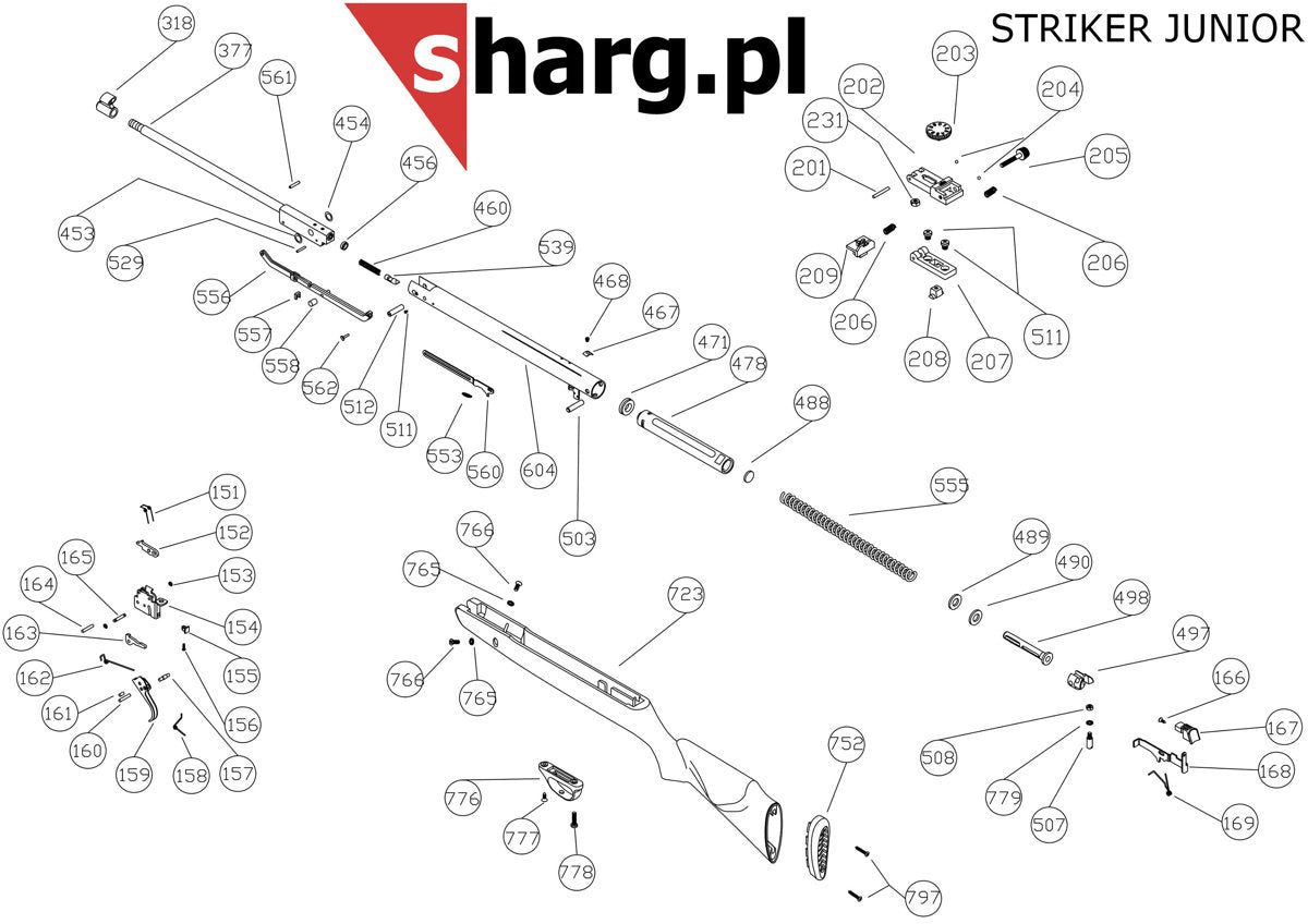 Barrel washer for broken Hatsan airguns (454)