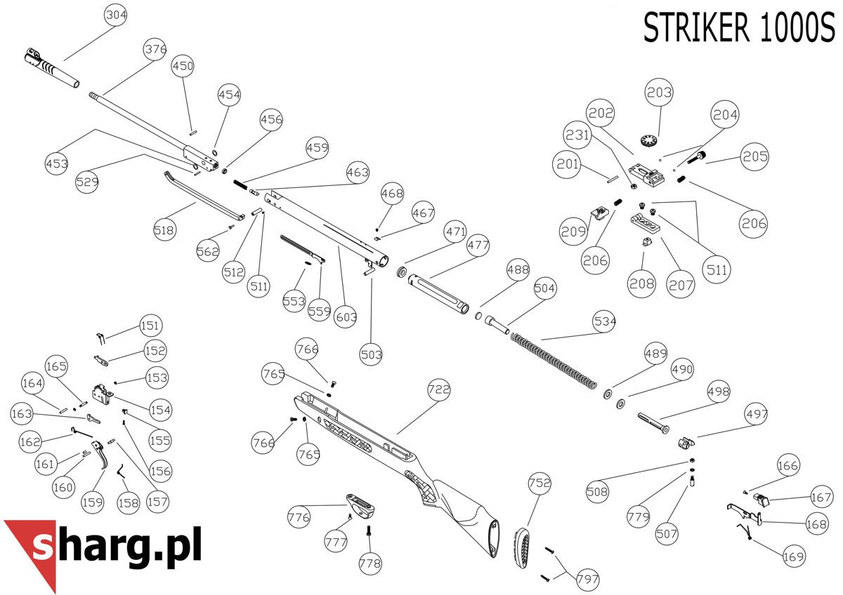 Barrel washer for broken Hatsan airguns (454)