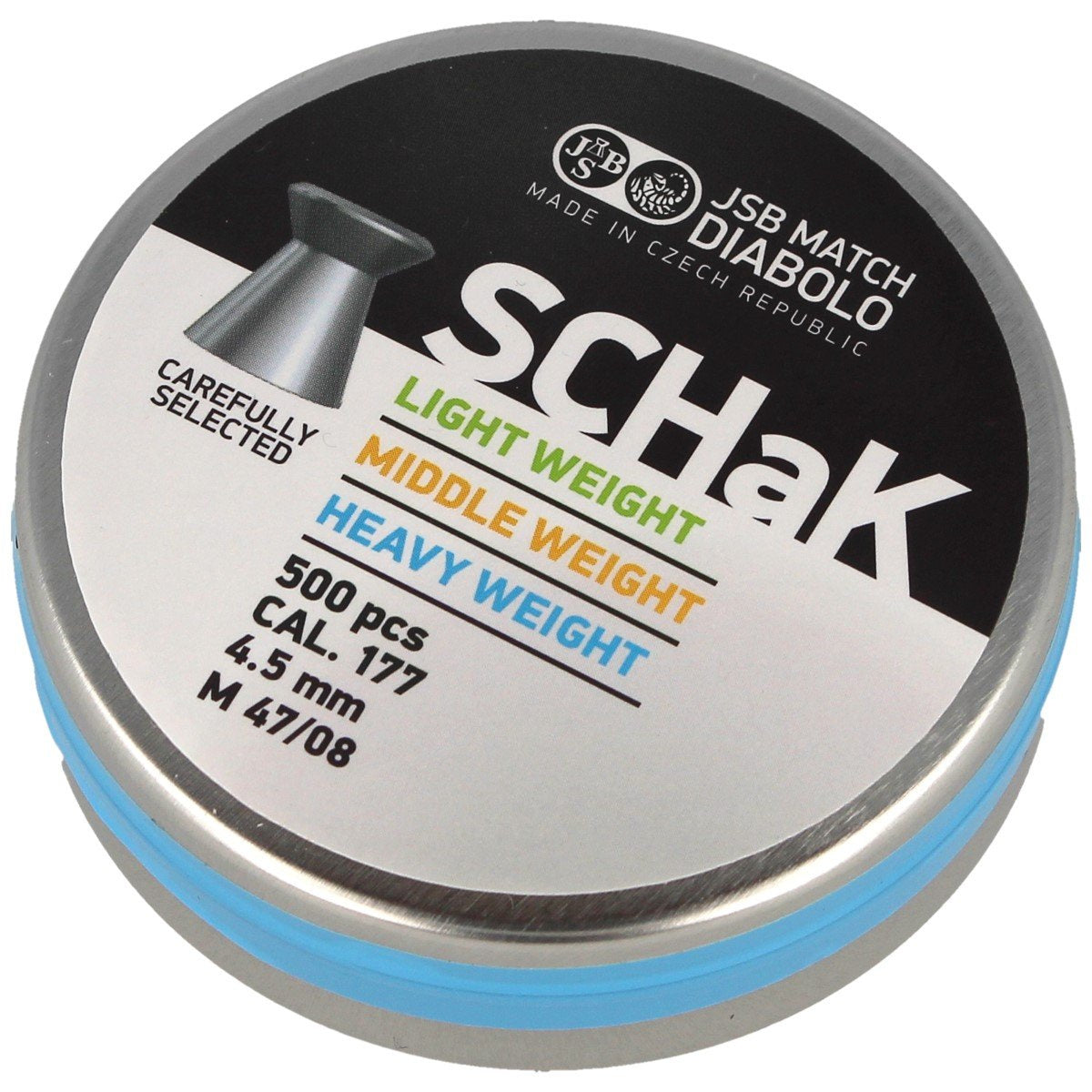 JSB SCHaK Heavy Weight Pellets 4.50 mm, 0.535 g, 500 pcs. (001035-500)