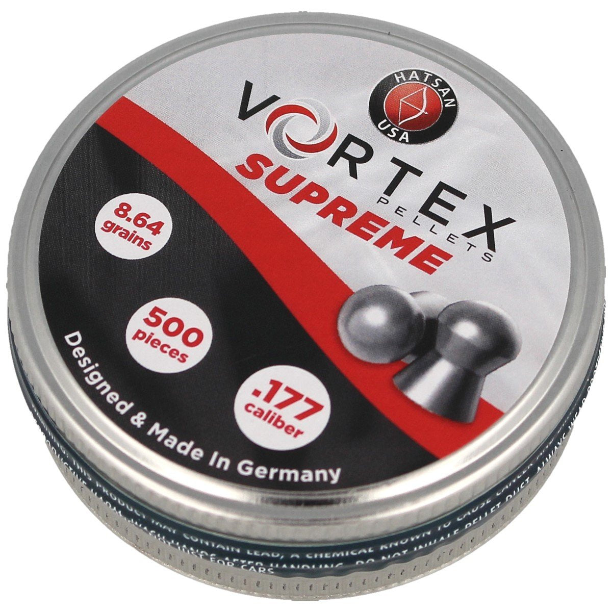 Śrut HatsanUSA Vortex Supreme 4.51 mm, 500 szt. 0.56g/8.64gr (92104510005HT)