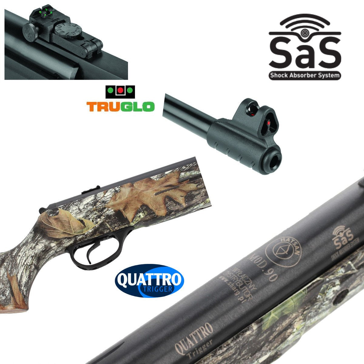 Wiatrówka Hatsan 90 Camo 4.5 mm