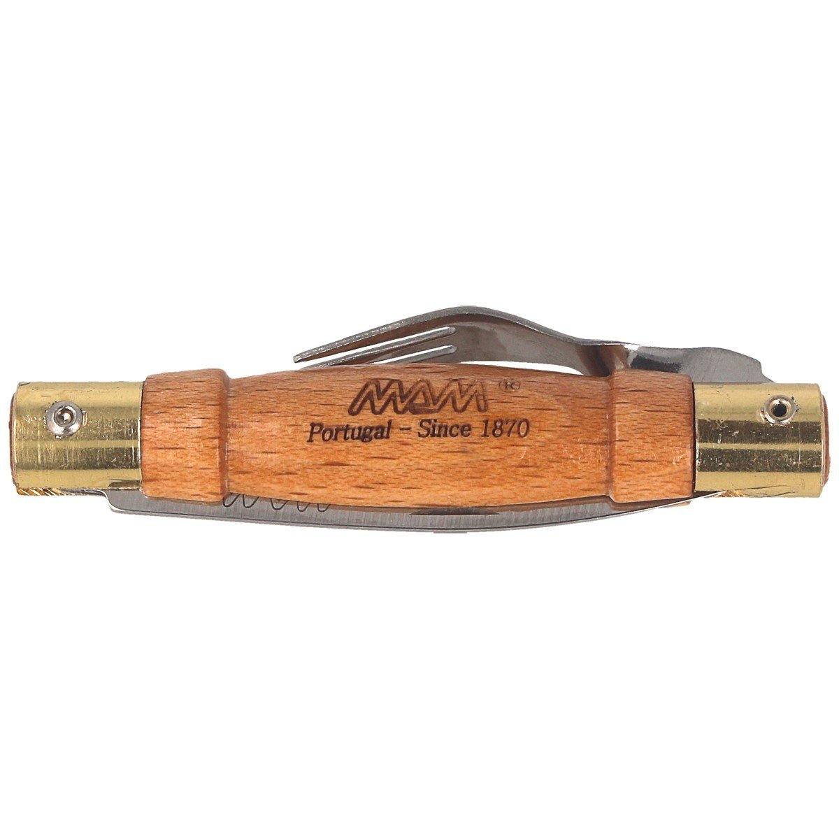 MAM Traditional Pocket Knife with fork and Ring 70mm (2021)
