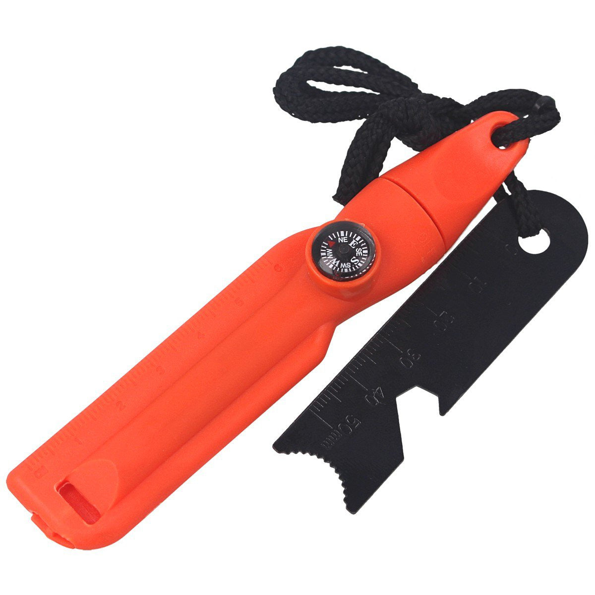 Barbaric Fire Starter Tinder with Compass, Orange Whistle (39135-NA)