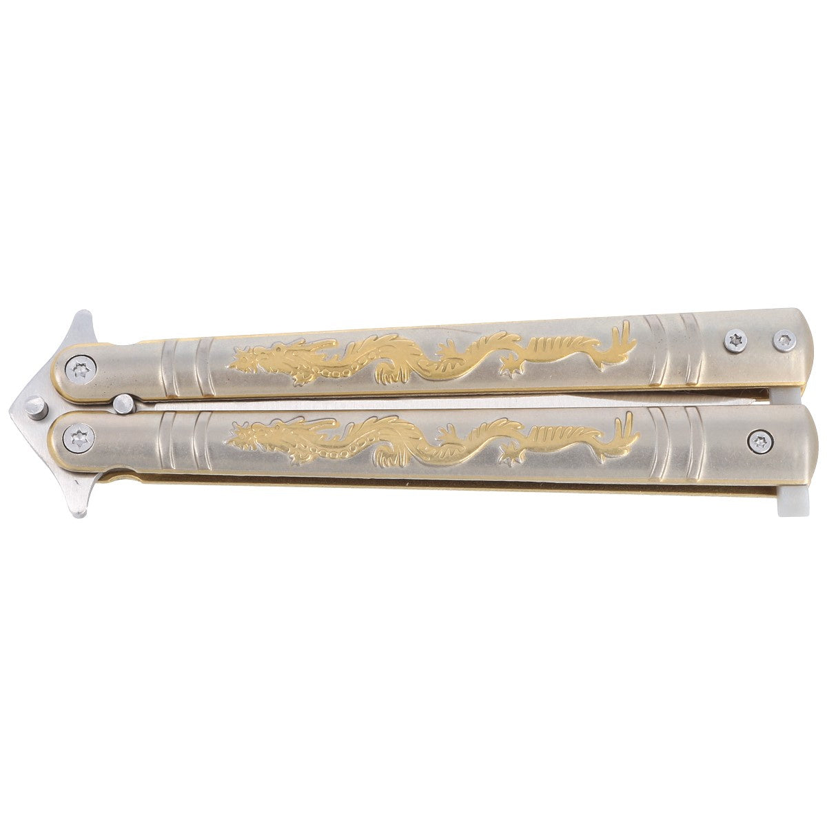 Martinez Albainox Balisong Dragon Oro butterfly knife (02182)