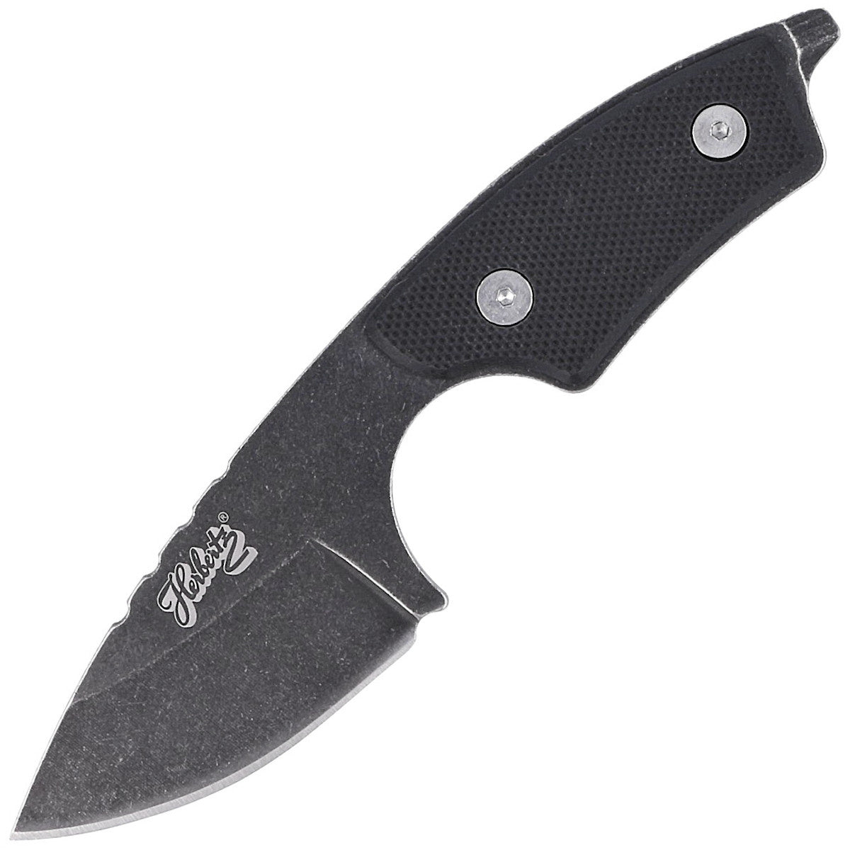 Herbertz CJH Neck Knife Black G10, Black Stonewashed 420 (10000345)