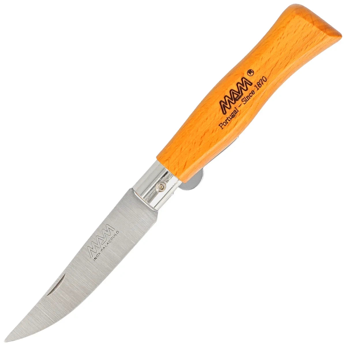 MAM Douro Blade Lock Knife Orange Beech Wood, Inox HW, Satin 420 (2006-OR)