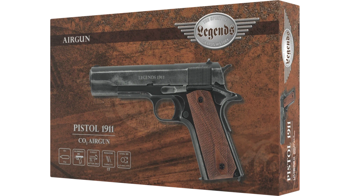 Pistolet wiatrówka Umarex Legends 1911 Vintage 4.5 mm (5.8427)