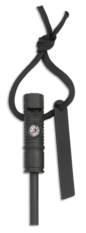 Barbaric Fire 33286 Starter Black with Whistle and Compass