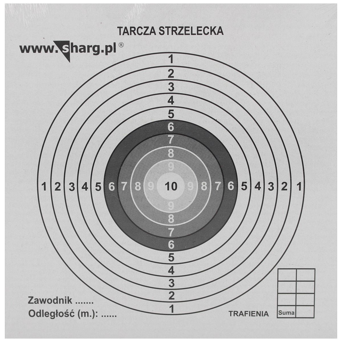 Shooting targets Sharg 140x140mm 50psc (50-01)