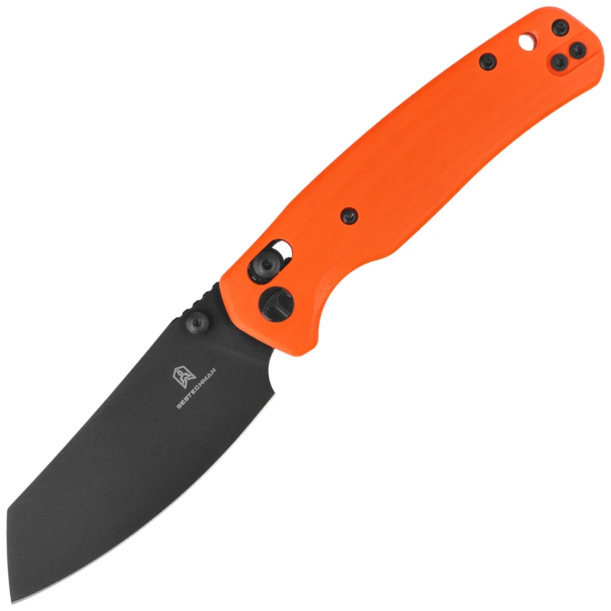 Bestechman Cicada's Wing Exclusive Knife Orange G10, Black PVD 10Cr15MoV (BMK06-C-7)