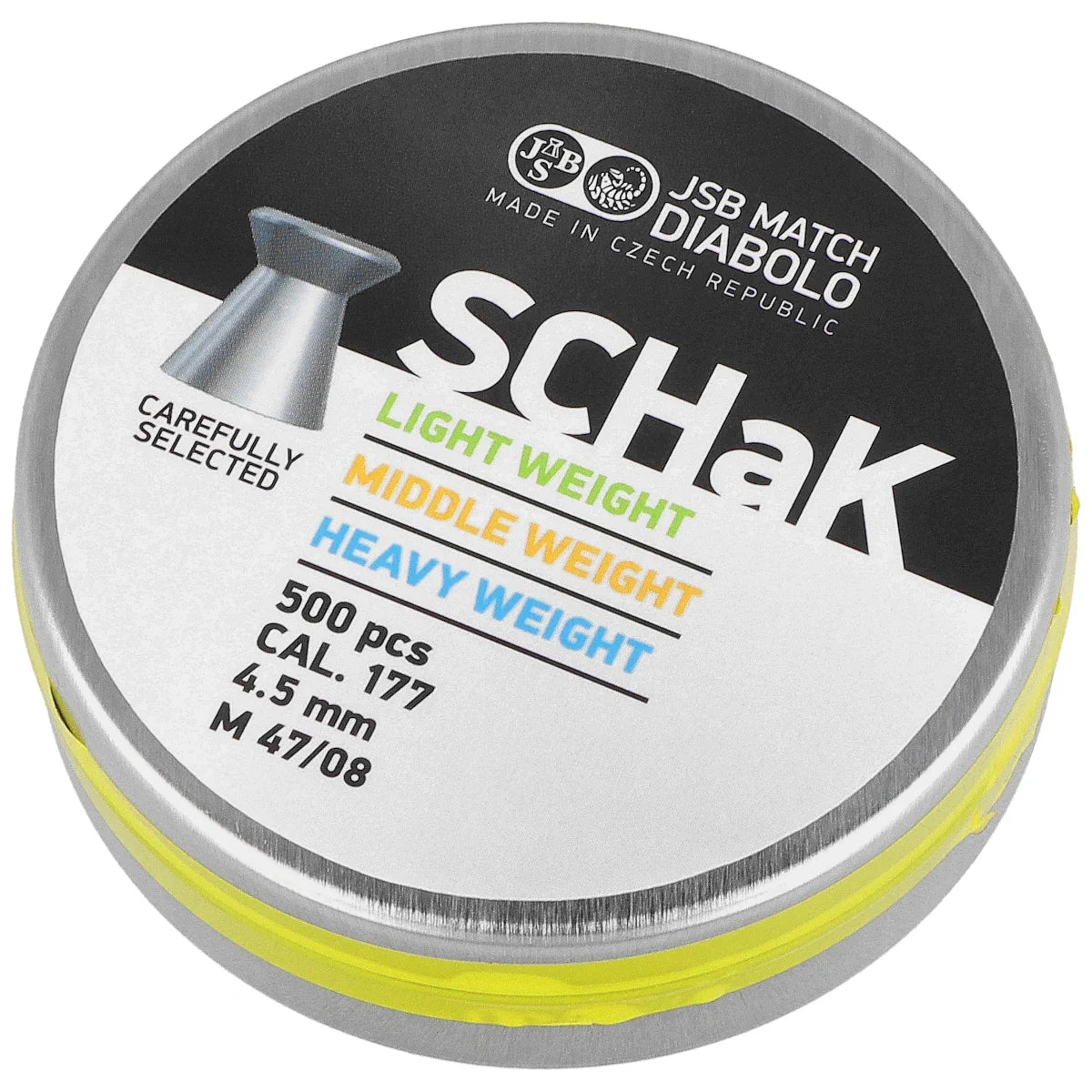 JSB SCHaK Middle Weight Pellets 4.50 mm, 0.520 g, 500 pcs (001025-500)