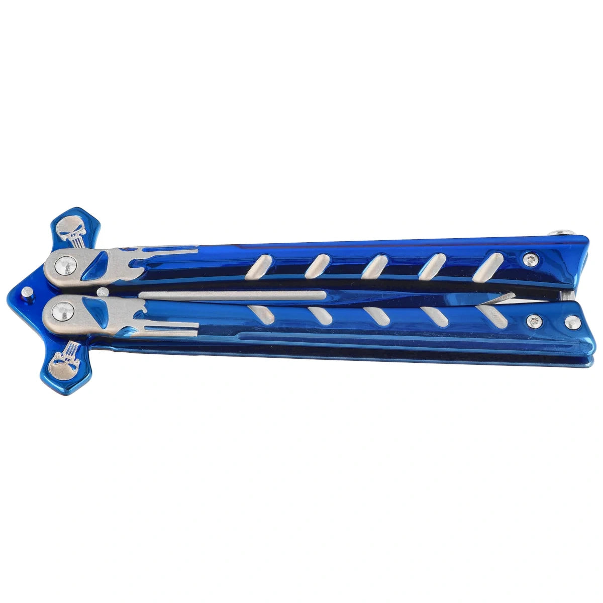Martinez Albainox Balisong Knife RainBlue Steel, RainBlue 3Cr13Mov (02282)