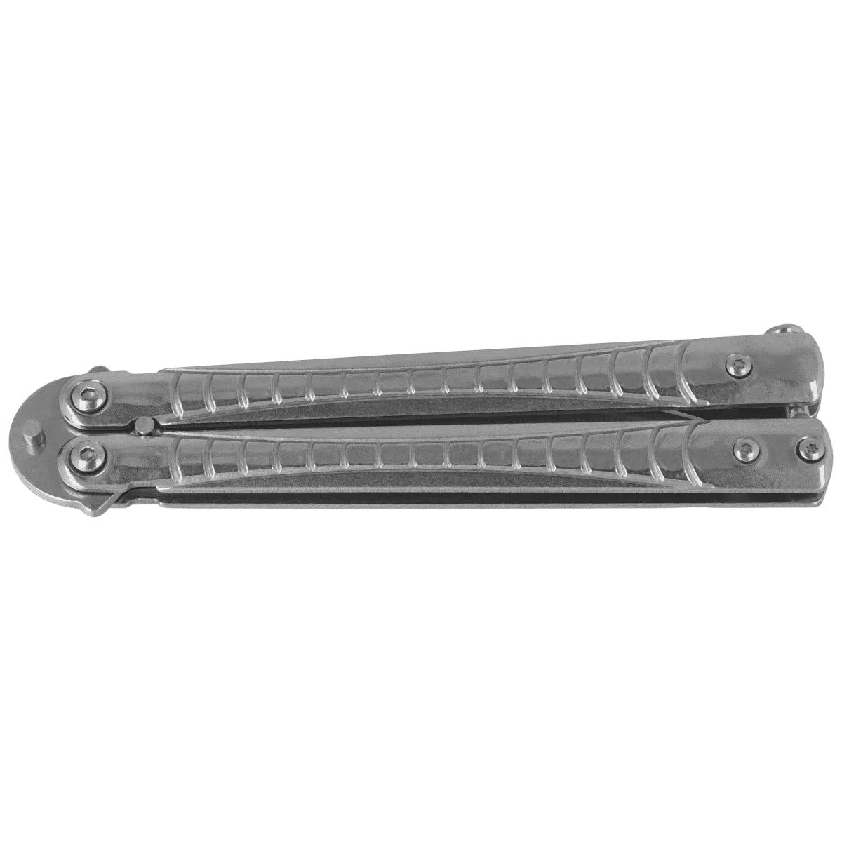 Martinez Albainox Balisong Knife Gray Steel, Satin 3Cr13Mov (02211)