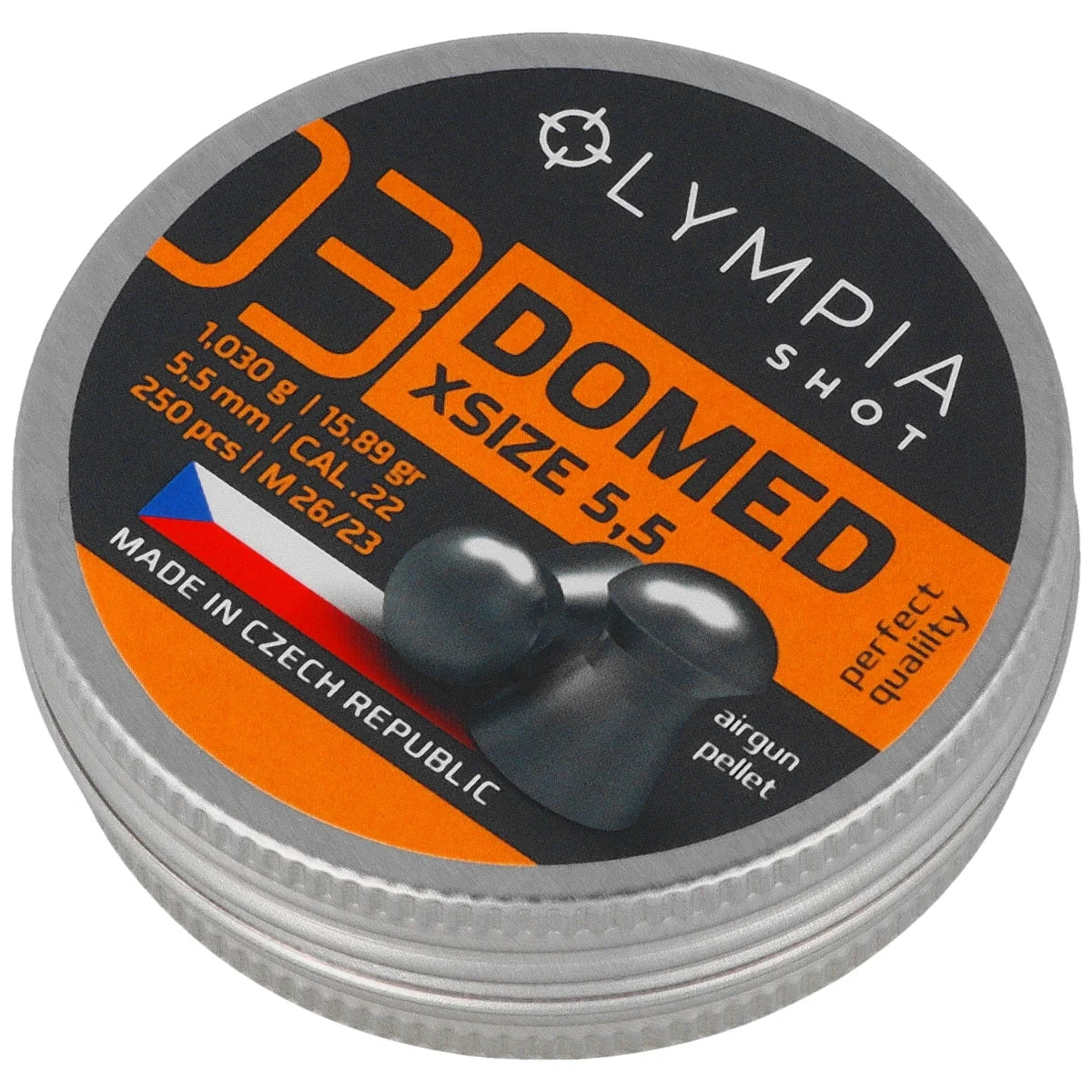 JSB Olympia Shot Domed XSize Pellets 5.50 mm, 1.030 g, 250 pcs (500245-250)
