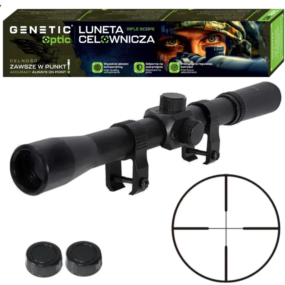 LUNETA CELOWNICZA 4x20 GENETIC