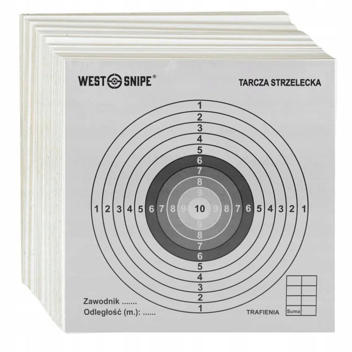 Tarcze strzeleckie 14x14 100 szt tekturowe ASG wiatrówka CELE wiatrówkowe