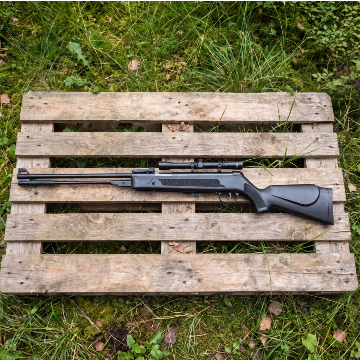 WIATRÓWKA KLASYCZNA 4,5 MM Z LUNETĄ DOLNY NACIĄG BARDZO MOCNA ZESTAW!
