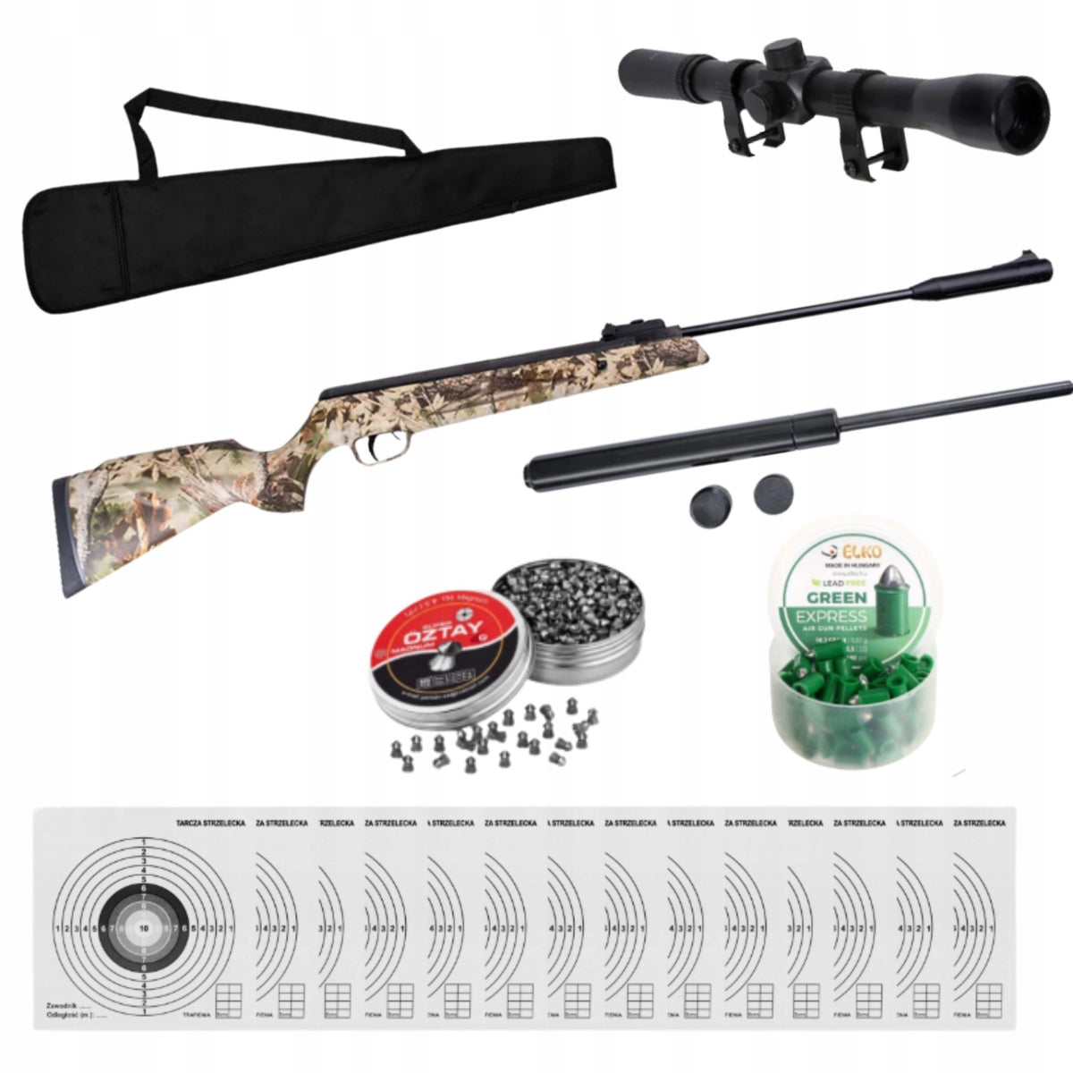 Wiatrówka Karabinek SR1000S Camo 5,5 mm SnowPeak Vortex Luneta Zestaw !